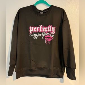 NWT Womans Lg Perfectly Imperfect Long Sleeve Tee